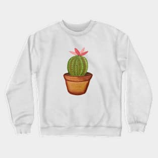 Bright Fun Watercolor Cacti Crewneck Sweatshirt